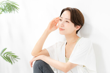 Fototapeta premium トレーニングウェアの女性