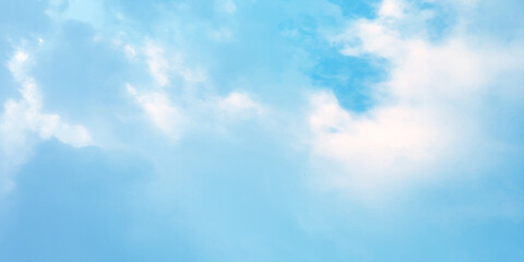 Summer clouds abstract graphics creative background pattern soft effect live atmosphere, sunny, clear, fluffy sun light effect on the column white clouds color reflection image wallpaper banner templt