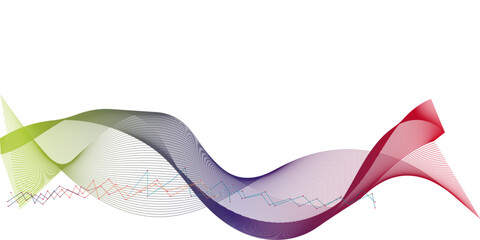 abstract blue wave line on the white background image unique pattern graphics element modern summer creative gradient effect on the line vector illustration futuristic technological canvas template	