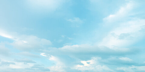 Obraz premium Summer clouds abstract graphics creative background pattern soft effect live atmosphere, sunny, clear, fluffy sun light effect on the column white clouds color reflection image wallpaper banner templt