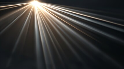 A light shining on a dark background