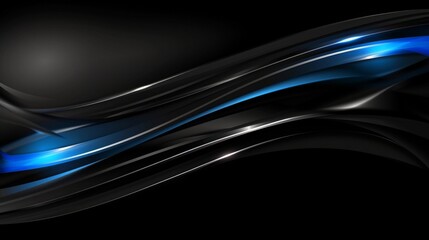 Fototapeta premium Abstract digital background with flowing blue light streaks on a dark backdrop