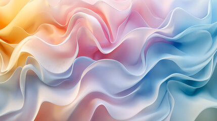 Soft, flowing shapes in pastel colors creating a calming abstract pattern..