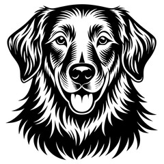 portrait of a dog, head, animal, vector,