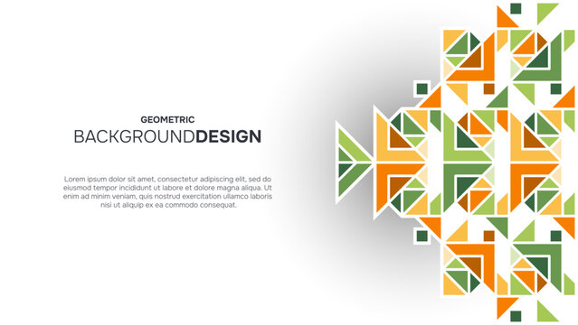 Abstract colorful geometric mosaic pattern background