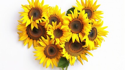 Fototapeta premium sunflower isolated on white