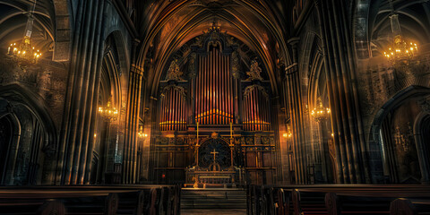Pipe Organ Room: A hidden chamber behind the main altar, housing the pipe organ and its intricate network of pipes