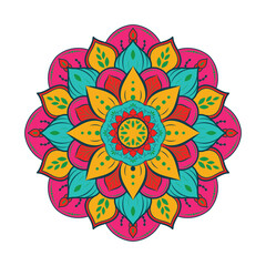 Flower And Vintage Ornament Mandala Design Vector File
