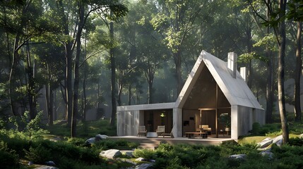 Modern Cabin in the Woods