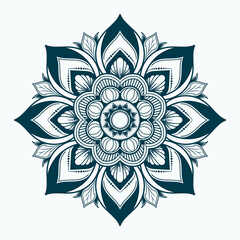 Flower And Vintage Ornament Mandala Design Vector File