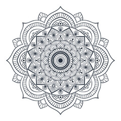 Fototapeta premium Flower And Vintage Ornament Mandala Design Vector File