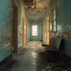 an abandoned building