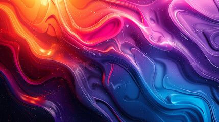 Obraz premium Fluid movement abstract background with bright colors and minimalistic design.