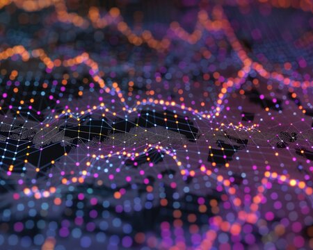 A scatter plot with a positive trend between stock prices and trading volume, highlighting increased market activity.