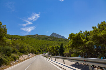 Croatia road. Croatia - Adriatic Highway (Jadranska Magistrala) road along the coast. Croatia....