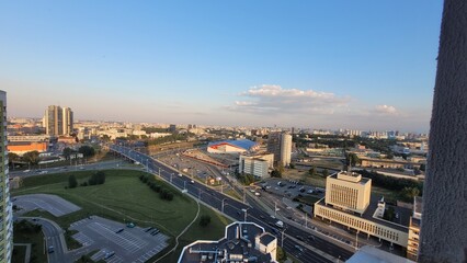 City of Minsk, architecture of the city of Minsk, Belarus.
