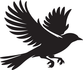 eagle silhouette isolated on white