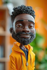 happy 3d character