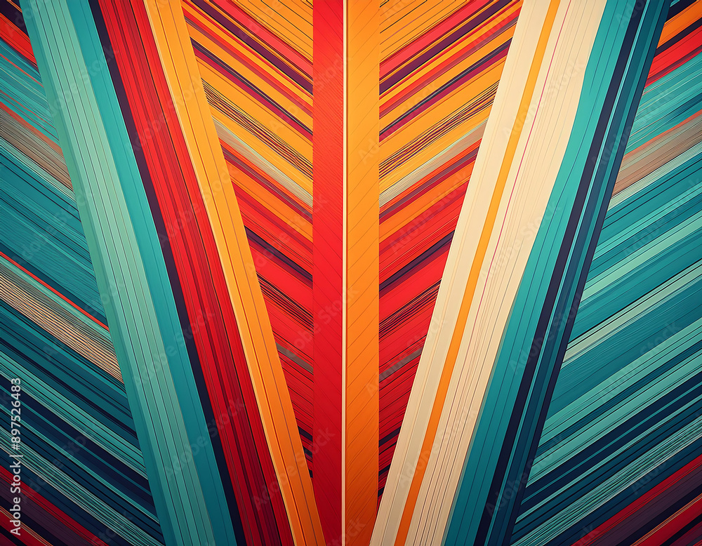 Poster retro abstract stripe design- a vibrant background featuring retro stripes and patterns. th_1(404)