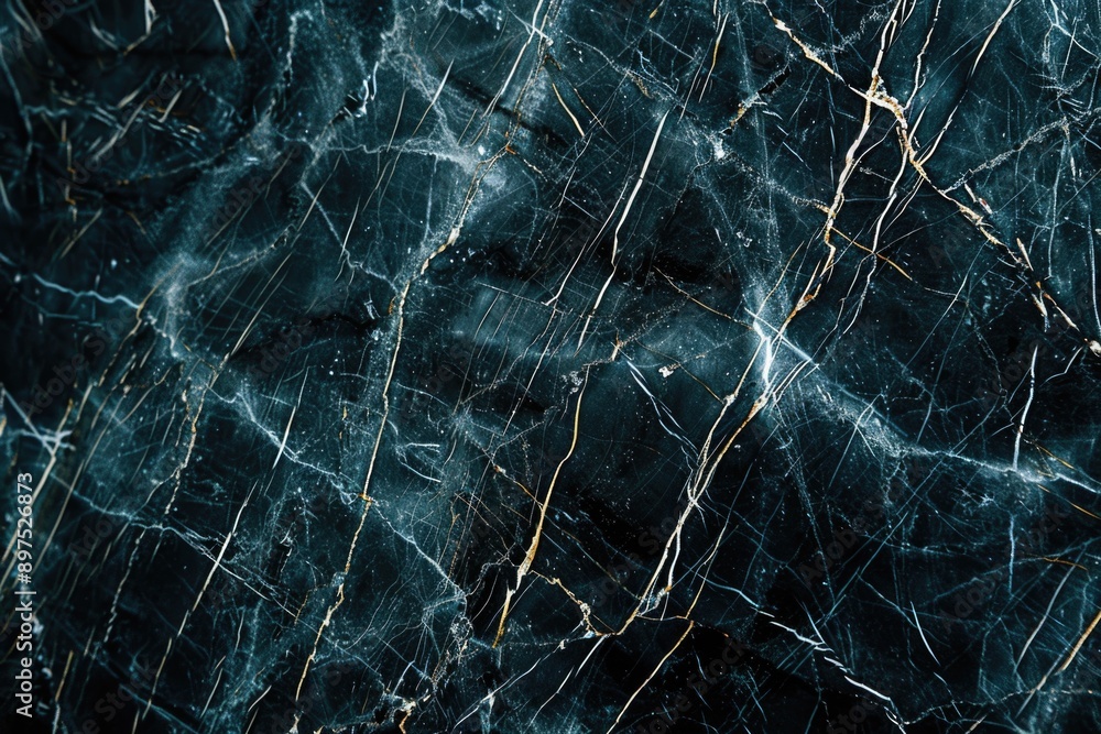 Poster close-up of marble surface with fine veins and unique pattern for microstock purposes.