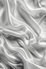 Obraz premium Close-up of luxurious silk fabric with soft folds and creases, suitable for fashion or interior design.
