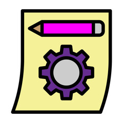 Rapid Prototyping Vector Filled Icon Design