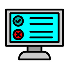 Usability Testing Vector Filled Icon Design