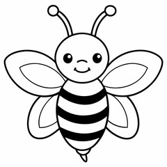 cute bee and honey vector files