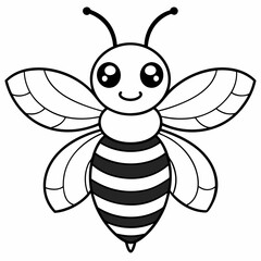 cute bee and honey vector files