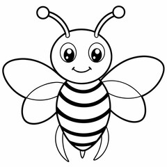 cute bee and honey vector files