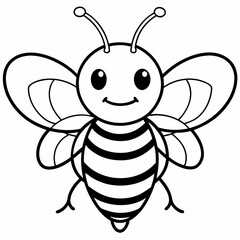 cute bee and honey vector files