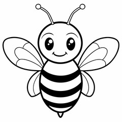 cute bee and honey vector files