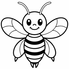 cute bee and honey vector files