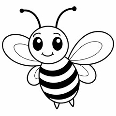 cute bee and honey vector files