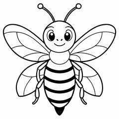 cute bee and honey vector files