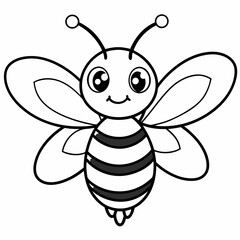 cute bee and honey vector files