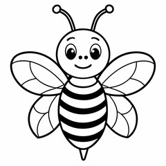 cute bee and honey vector files