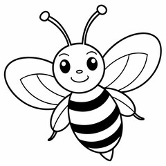 cute bee and honey vector files