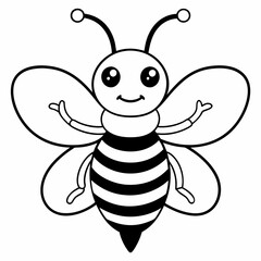 cute bee and honey vector files