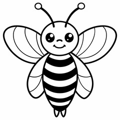 cute bee and honey vector files