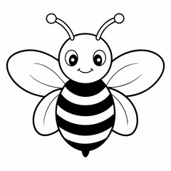 cute bee and honey vector files