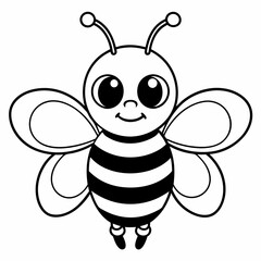 cute bee and honey vector files