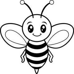 cute bee and honey vector files