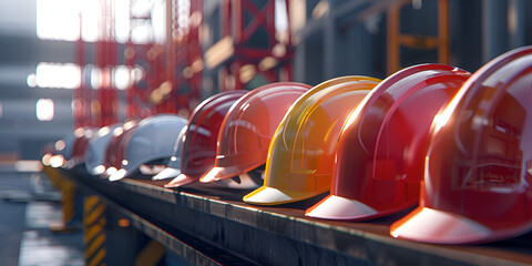 
Head protection safety helmet for building, industrial, engineering, architect, labor, industrial contractor work. good for business, work, website, company etc. Generative Image Ai