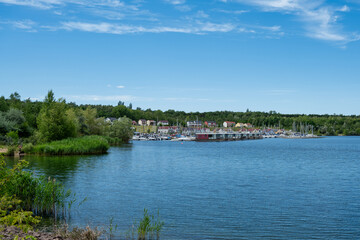 A view of the harbor from the Geiseltalsee