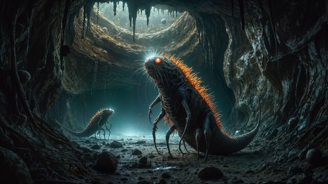 Subterranean Life on Proxima Centauri b: Burrowing creatures that inhabit the underground ecosystems of this Earth-sized exoplanet