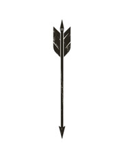 Pointed Perfection: Monochromatic Minimalistic Arrow Tip Illustration