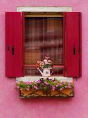 Delicate Beauty: Light Pink Window in Burano