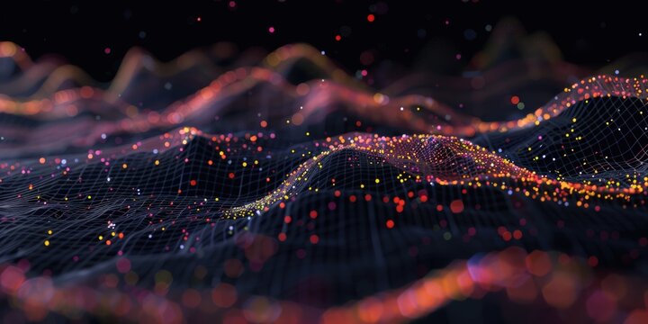 a?'imagine: Dynamic scatter plot highlighting the strong positive link between stock prices and trading volume, reflecting increased investor activity and interest.