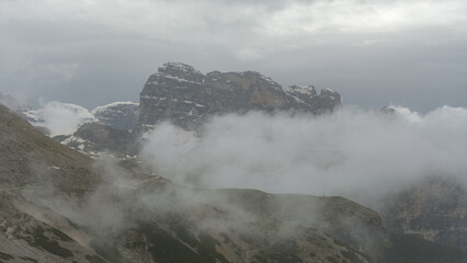 Misty Mornings on Tre Cime Circuit Trail